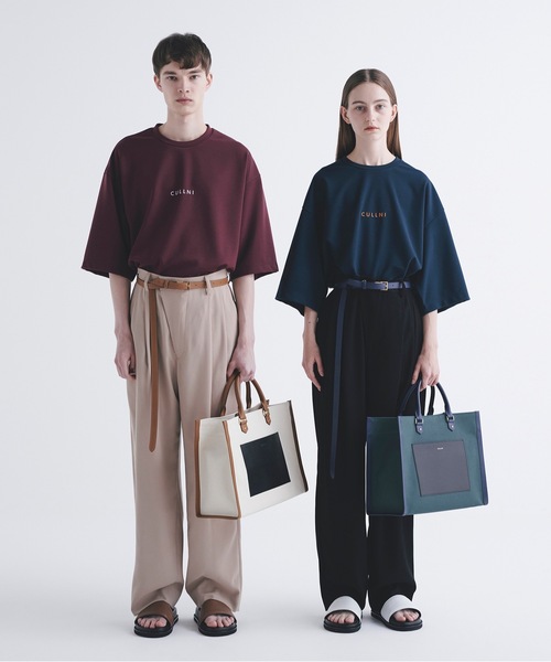 CULLNI（クルニ）の「22-SS-031 ベルト付きワイドパンツ（スラックス