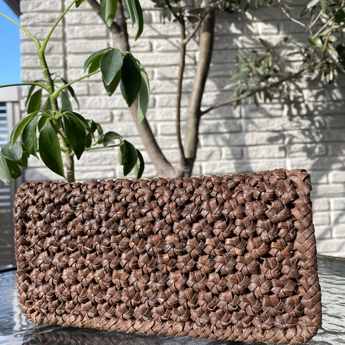 国産 山葡萄 送料無料 5ミリ 花編み 山ぶどう財布 長財布 ヤマブドウ