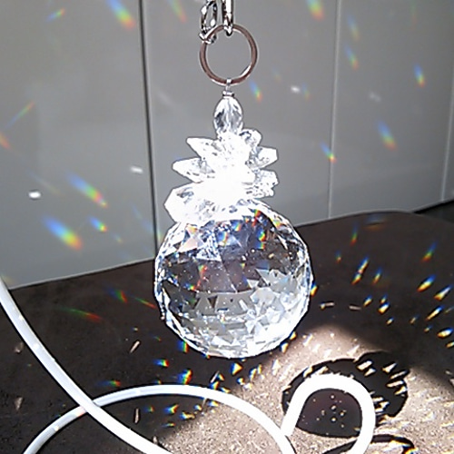 サンキャッチャー40mm(スタンド）スワロフスキー使用 サンキャッチャー