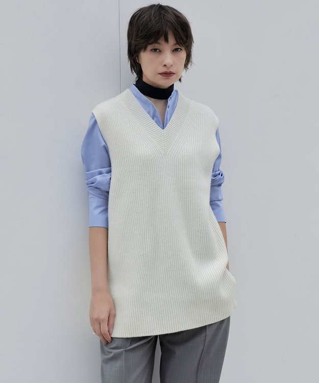 洗える】ソフトカシミヤミックス ニットベスト / ICB | ファッション