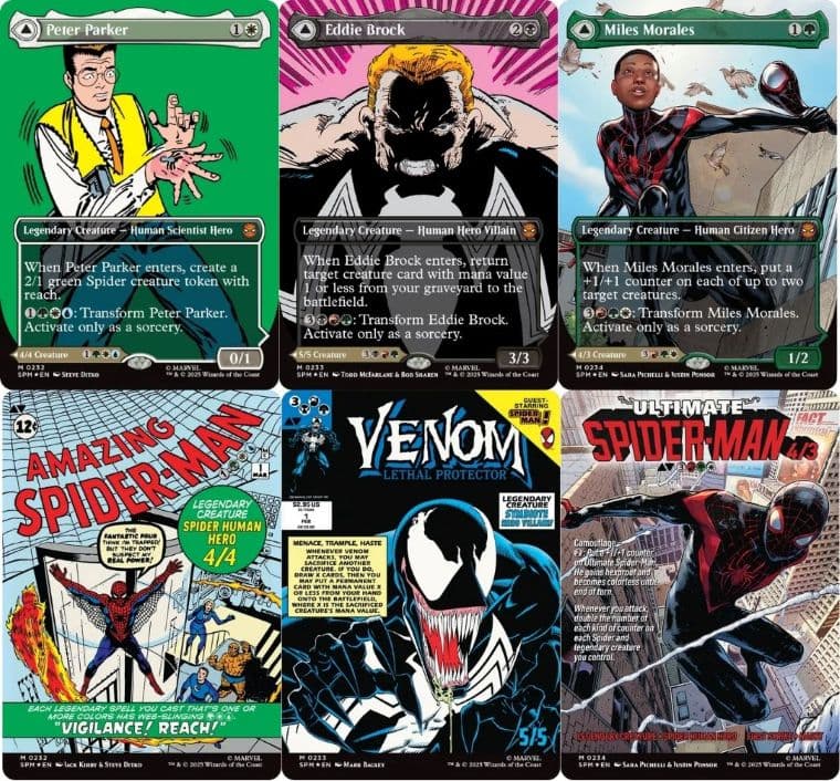 MTG】スパイダーマンのコレクターブースター限定カードはこれだけある