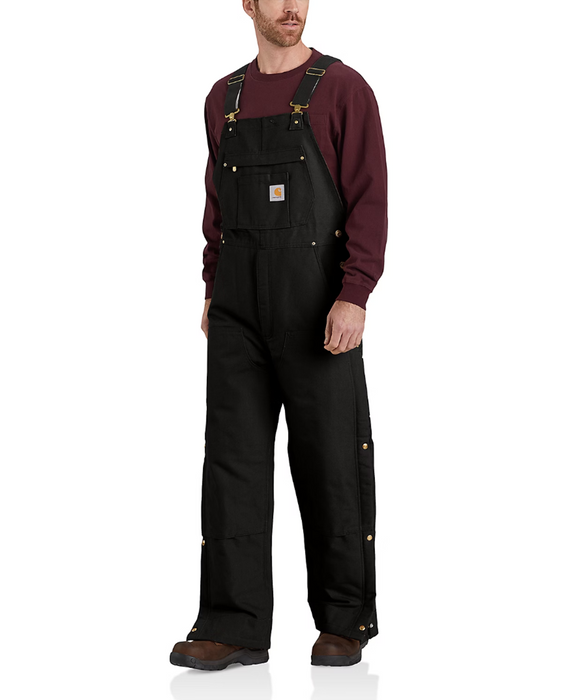 Carhartt Men's Insulated Bib Overalls - Black — Dave's New York