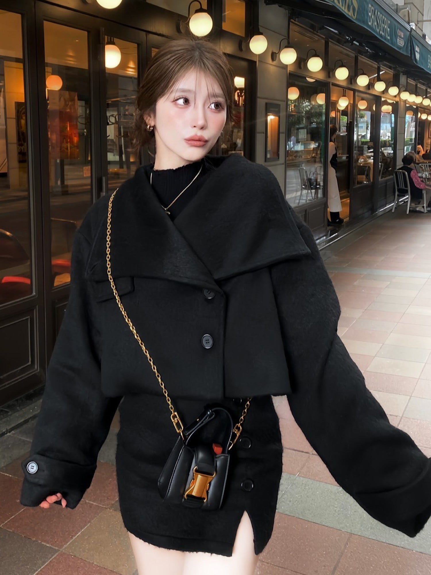 Slit design shaggy mini skirt | DIANTÉ (ディアンテ)公式通販サイト