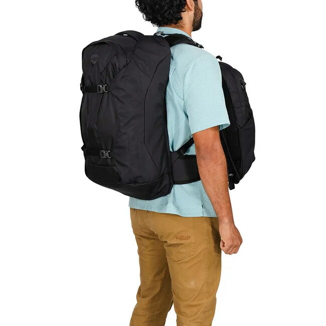 OSPREY オスプレー ファーポイント55トラベルパック(ブラック): SUNDAY