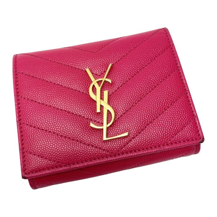 Yves Saint Laurent イブサンローラン レザー キャビアスキンYSL 2014