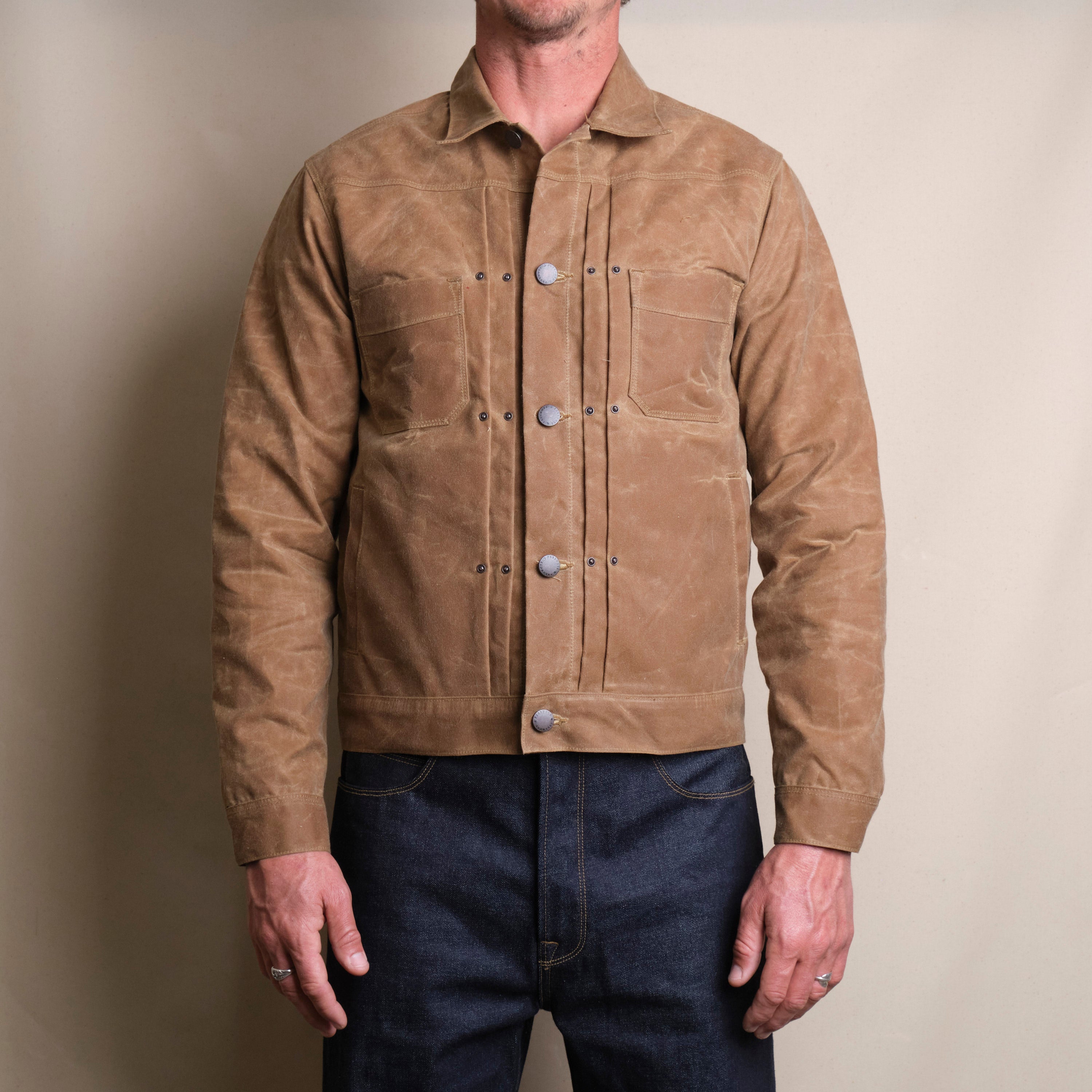 Riders Jacket Waxed Canvas | Rust
