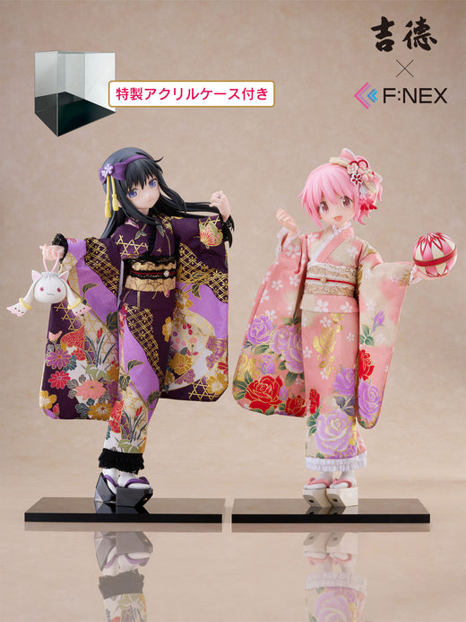吉徳×F:NEX 鹿目まどか・暁美ほむらセット -日本人形- 1/4スケール