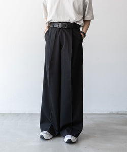 stein】EXTRA WIDE TROUSERS - BLACK | 公式通販サイト session