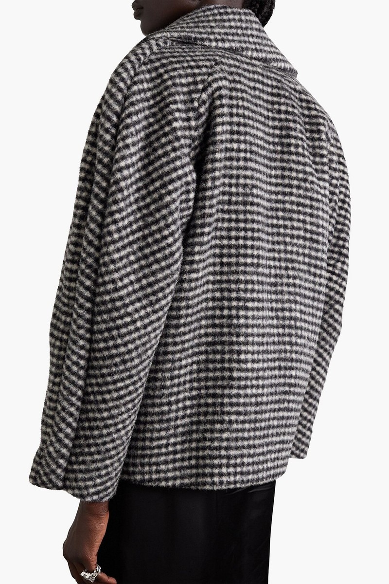 DRIES VAN NOTEN Royal Short Round Coat in Black Size Small S