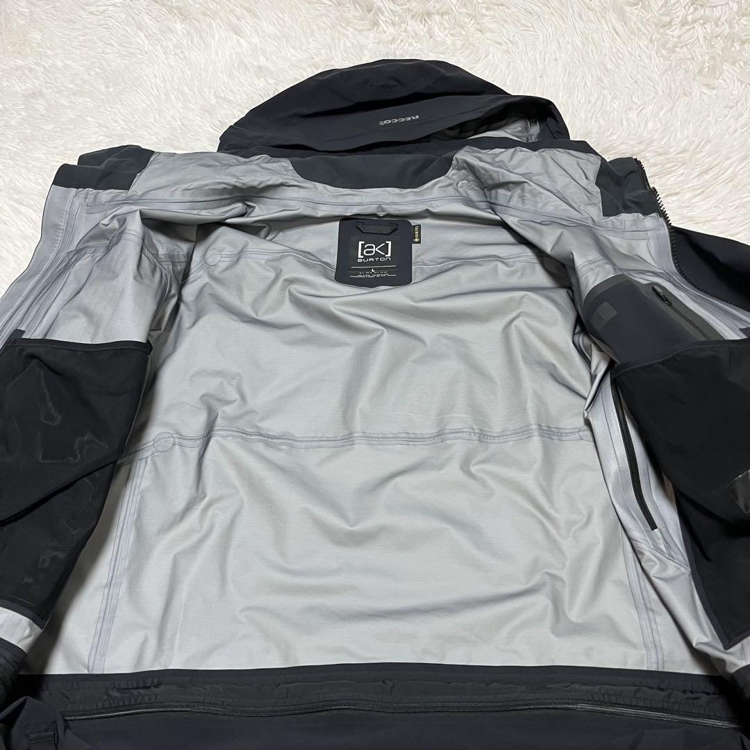 Burton AK HVR SR Snowboard Jacket True Black Men's L Gore-Tex New