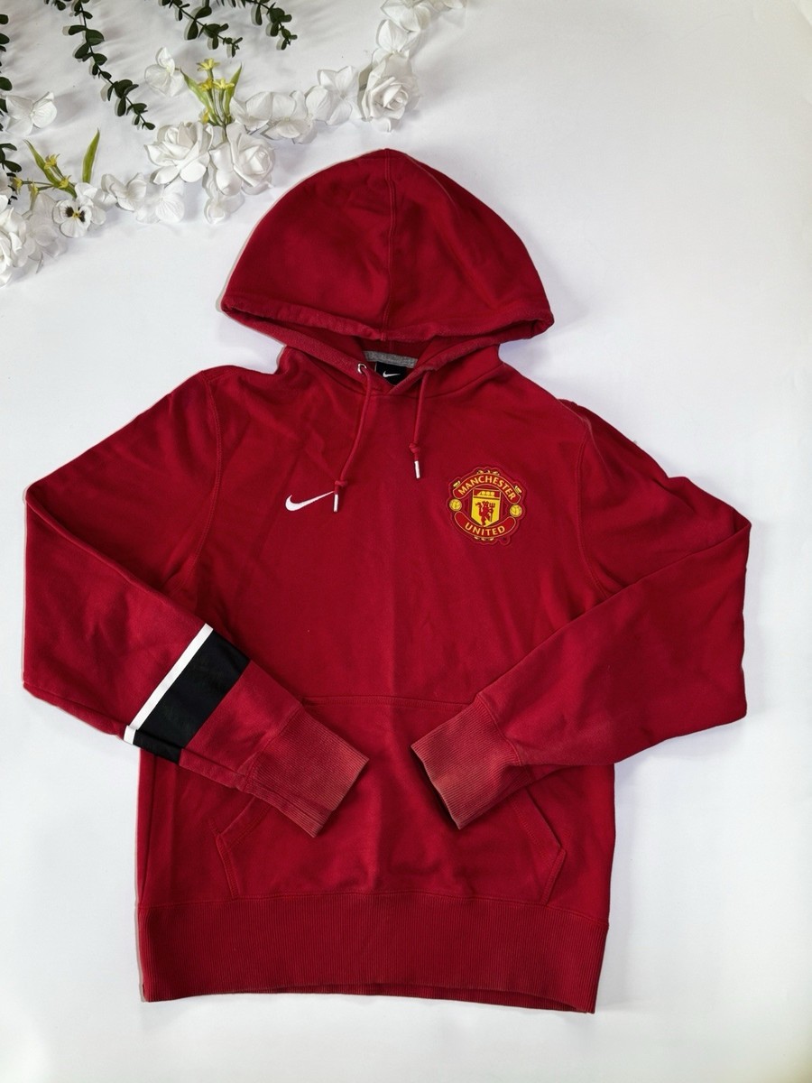 Nike x Manchester United vintage red sportswear Hoodie - Size Uk