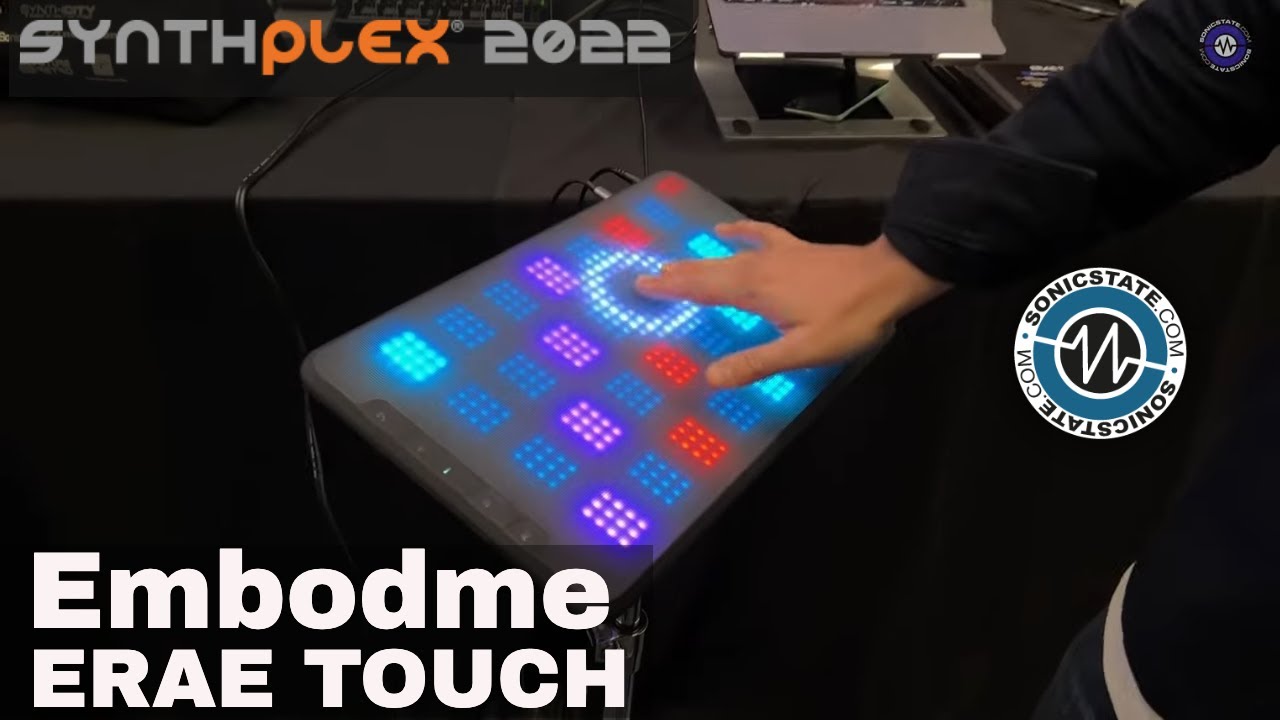 SynthPlex 2022 - Embodme Erae Multi-touch controller - YouTube