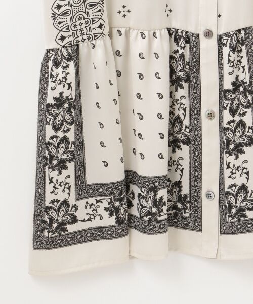 バンダナコンビプリントワンピース （ミニ丈・ひざ丈ワンピース