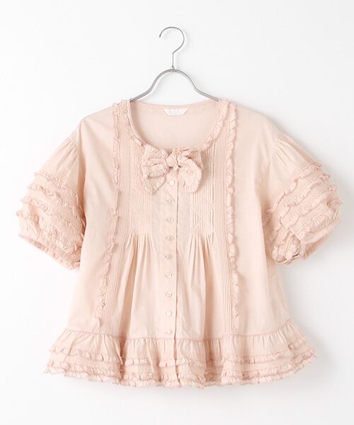 セール】 リボン使いフリルブラウス （シャツ・ブラウス）｜PINK HOUSE