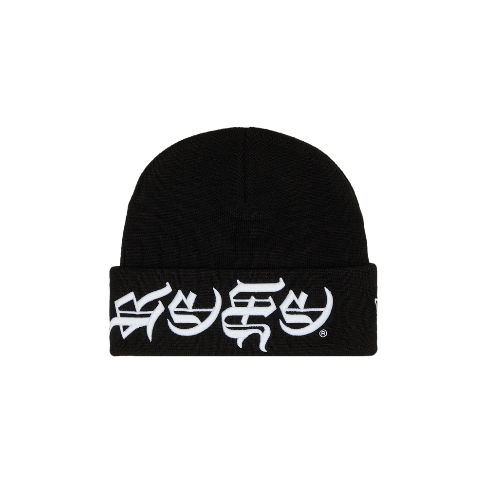 Buy Supreme New Era Blackletter Beanie 'Black' - SS25BN5 BLACK | GOAT