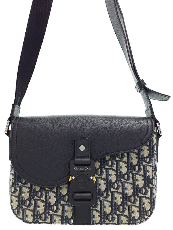 Christian Dior】『ディオール オブリーク サドル フラップ付き