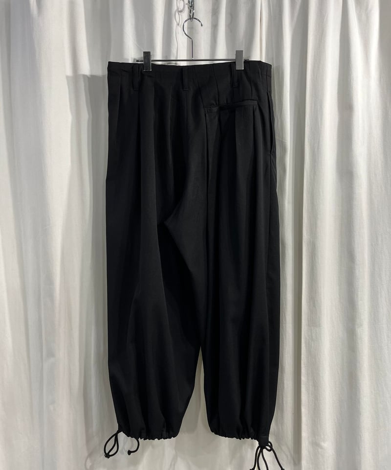 2020SS yohji yamamoto pour homme ヨウジ刺繍バルーンパンツ（H