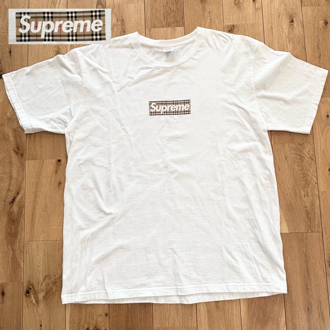 Supreme - 【希少】Supreme Burberry Box Logo Tee 22SSの通販 by yo