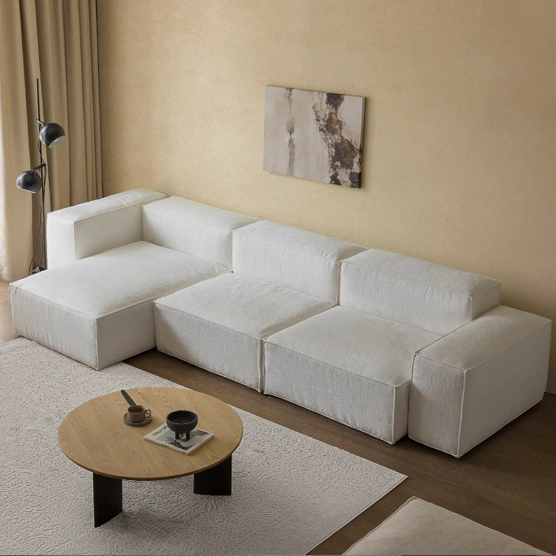 Woody Aura高級シェニール生地モジュールソファ【カスタマイズ可