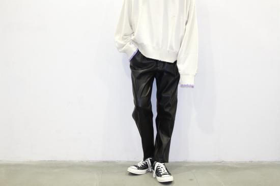 stein | シュタイン FAKE LEATHER TROUSERS(BLACK) / フェイクレザー