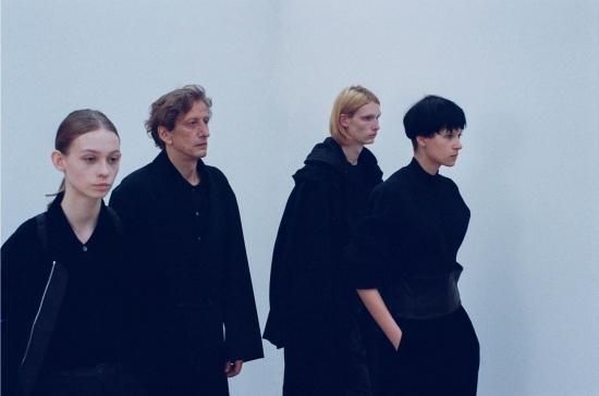 stein | シュタイン OVERSIZED LAYERED HOODED COAT(BLACK) / オーバー