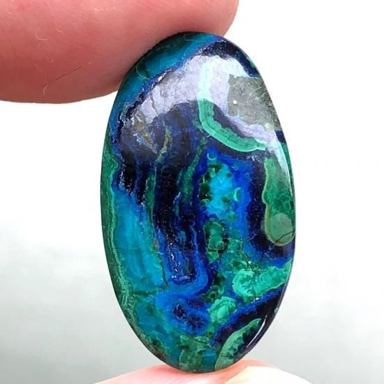 アズライトマラカイト 約32.5x17x5.5mm 819-17 - IRODORI STONE