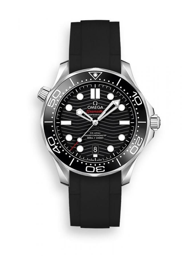 ラバーベルト：オメガシーマスター OMEGA Seamaster Diver 300m Co