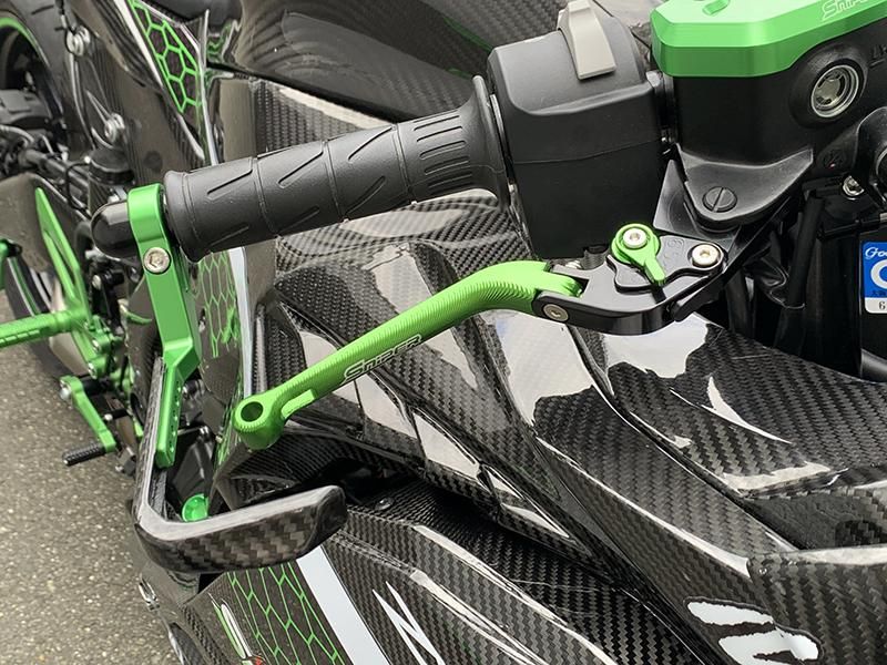 NINJA ZX-25R ZX-4R 6段階アジャスター 可倒式 クラッチレバー