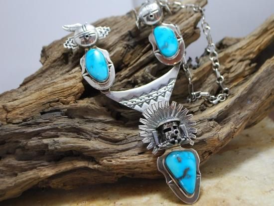 Bennie Ration（ベニー・レーション）ターコイズ カチナネックレス