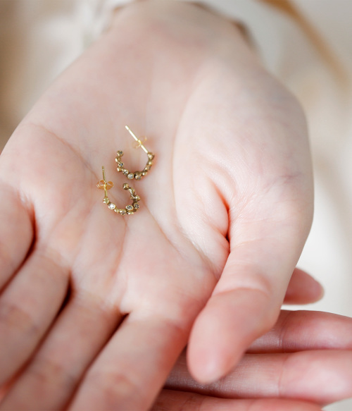 noguchi BIJOUX(ノグチ)K18YGダイヤモンドピアス nn3046 | iroma