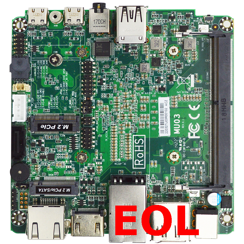捷波MU03｜Intel J6412, Elkhart Lake, NUC