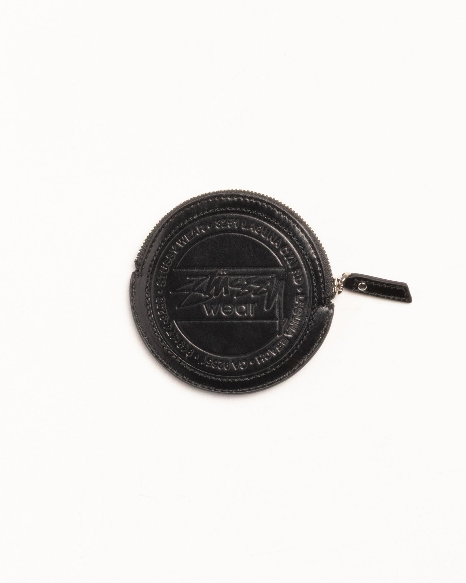 Surf Dot Leather Pouch – Black | Accessories | Stüssy Japan