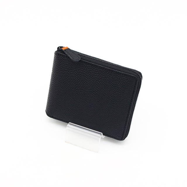 バスケットボール素材を使ったバスケ二つ折り財布 【Leather goods