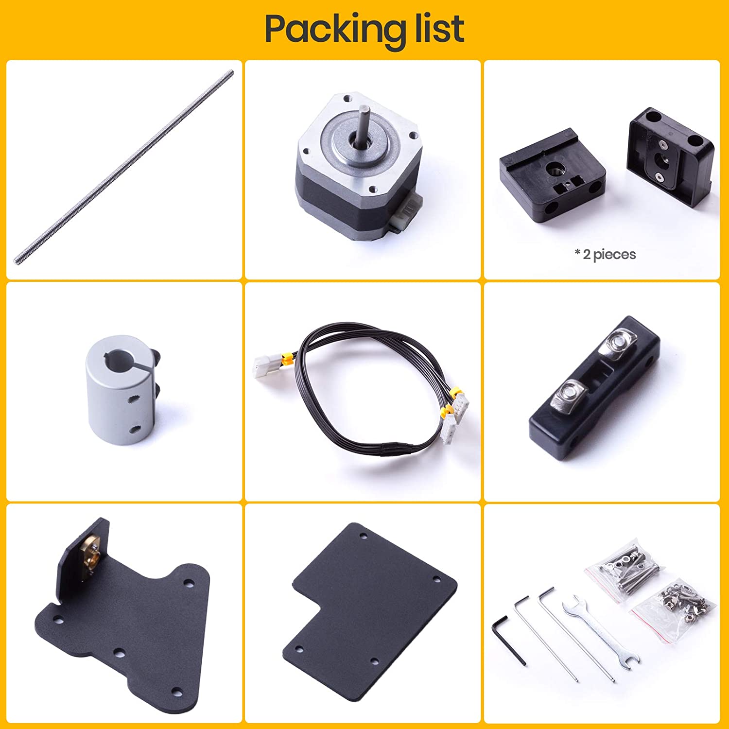 Creality Dual Z-axis Upgrade Kit with Lead Screw and Stepper Motor