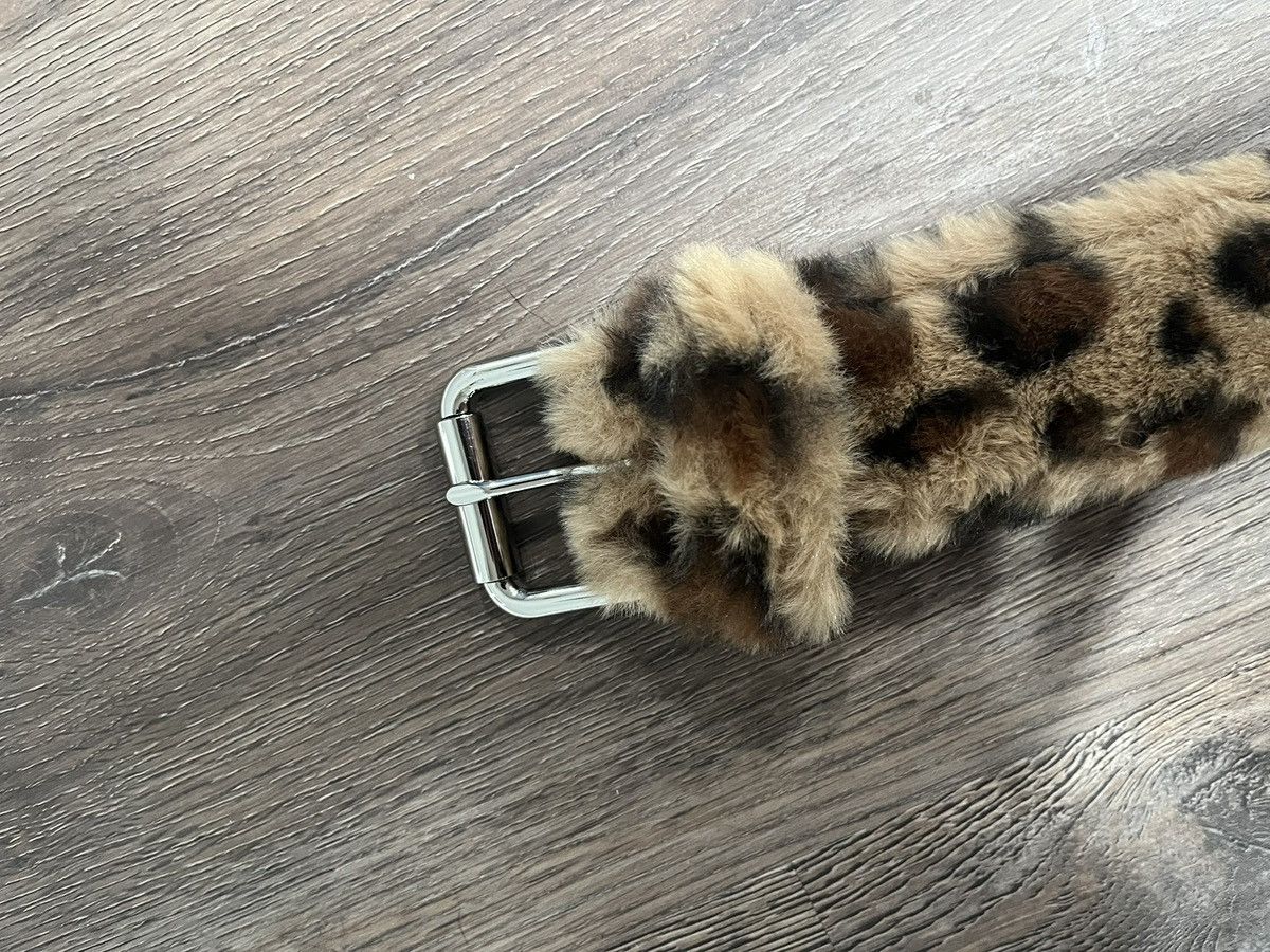 Kim Krueger × Playboi Carti Kim Krueger Studded Leopard Fur Belt