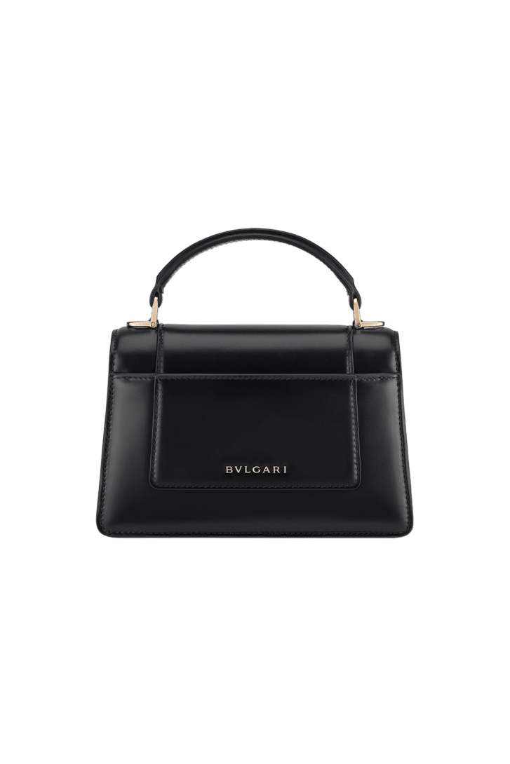 Black Calf leather Serpenti Forever Mini Top Handle Bag 293667