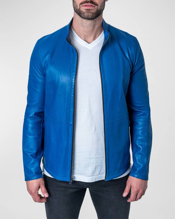 Rag & Bone Men's Buzz Leather Moto Jacket | Neiman Marcus
