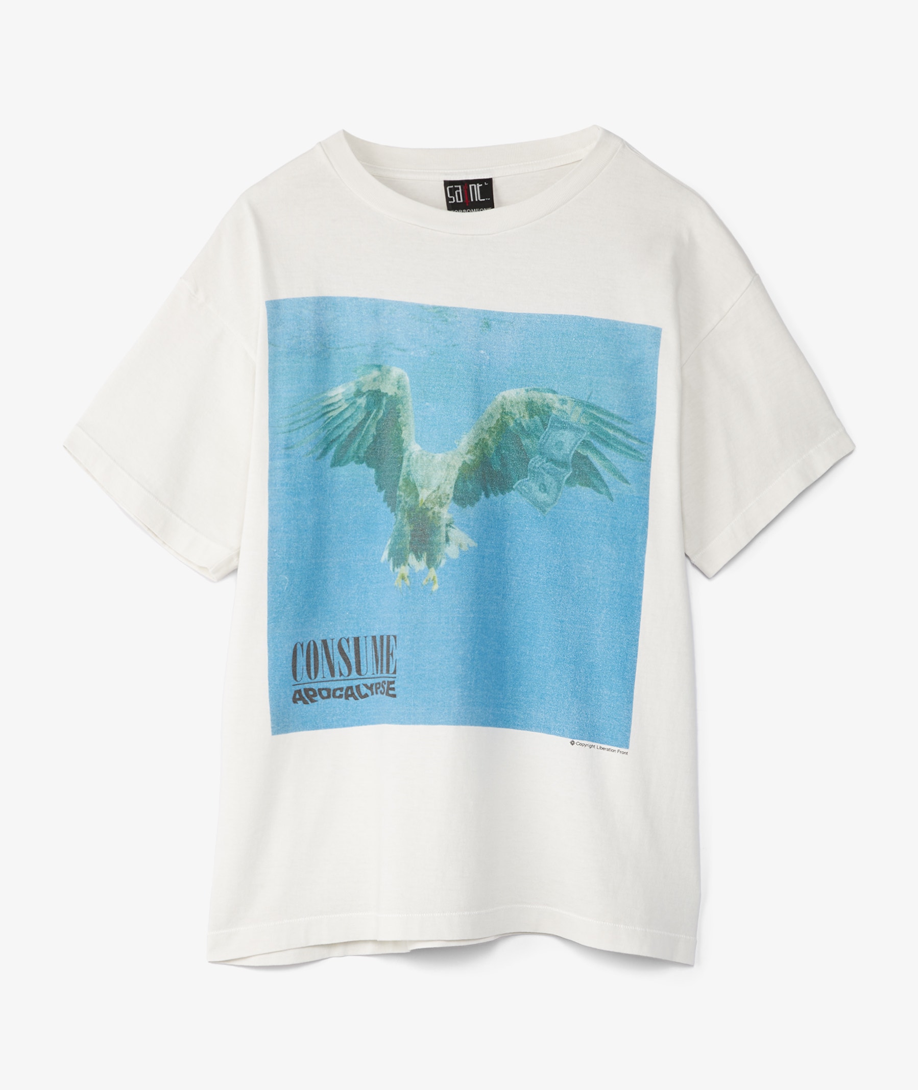 White SAINT Mxxxxxx Consume Short Sleeve T-Shirt | SVD