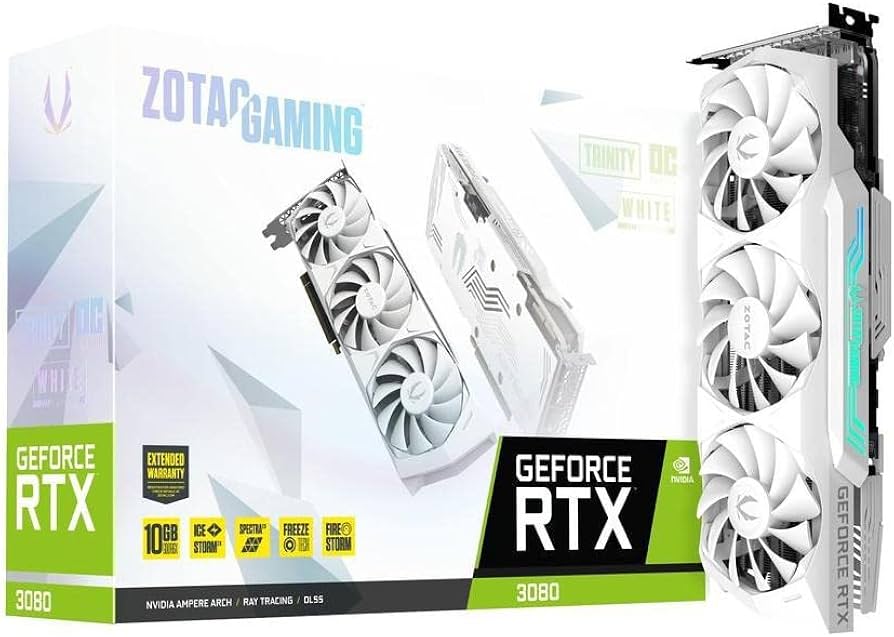 ZOTAC GeForce® RTX 3080 TRINTY OC White Edition LHR | Amazon.com.br