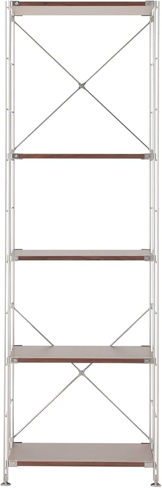 Amazon｜無印良品 ステンレスユニットシェルフ・ウォールナット材棚