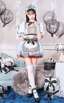 Amazon.co.jp: コスプレ メイド マカロン ホワイトデー ブルー