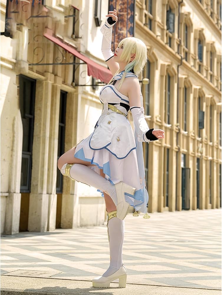 Amazon.co.jp: 原神周辺 空 蛍 コスプレ衣装 髪飾り/靴下付き げんしん