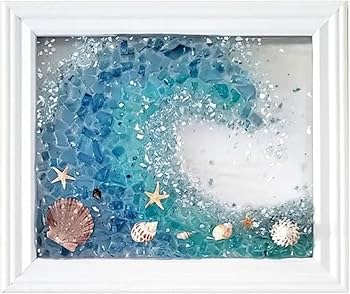 Amazon | シーグラスアートキット、17cm×17cm シーグラスアートキット