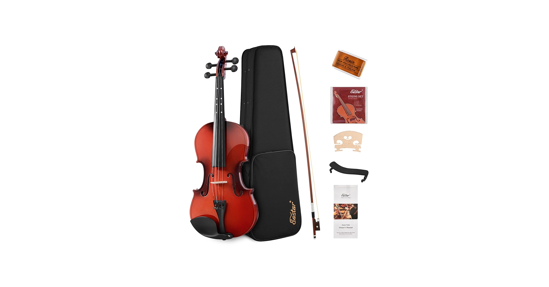 Amazon.com: Eastar Violin 4/4 Full Size for Adults, Violin Set for