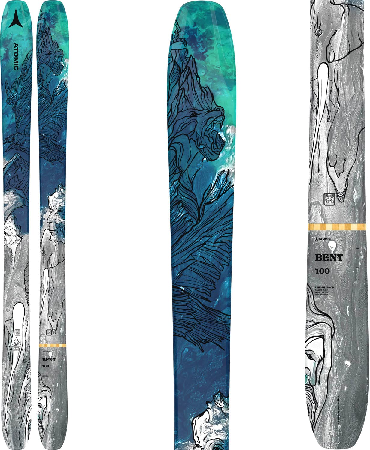 Amazon | Atomic Bent 100 スキー メンズ サイズ172cm グレー