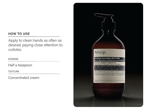 Amazon.com : Aesop Reverence Hand Wash & Balm Set | Woody, Earthy
