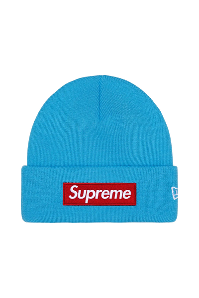 Supreme New Era Box Logo Beanie Blue (FW25) – Newcop