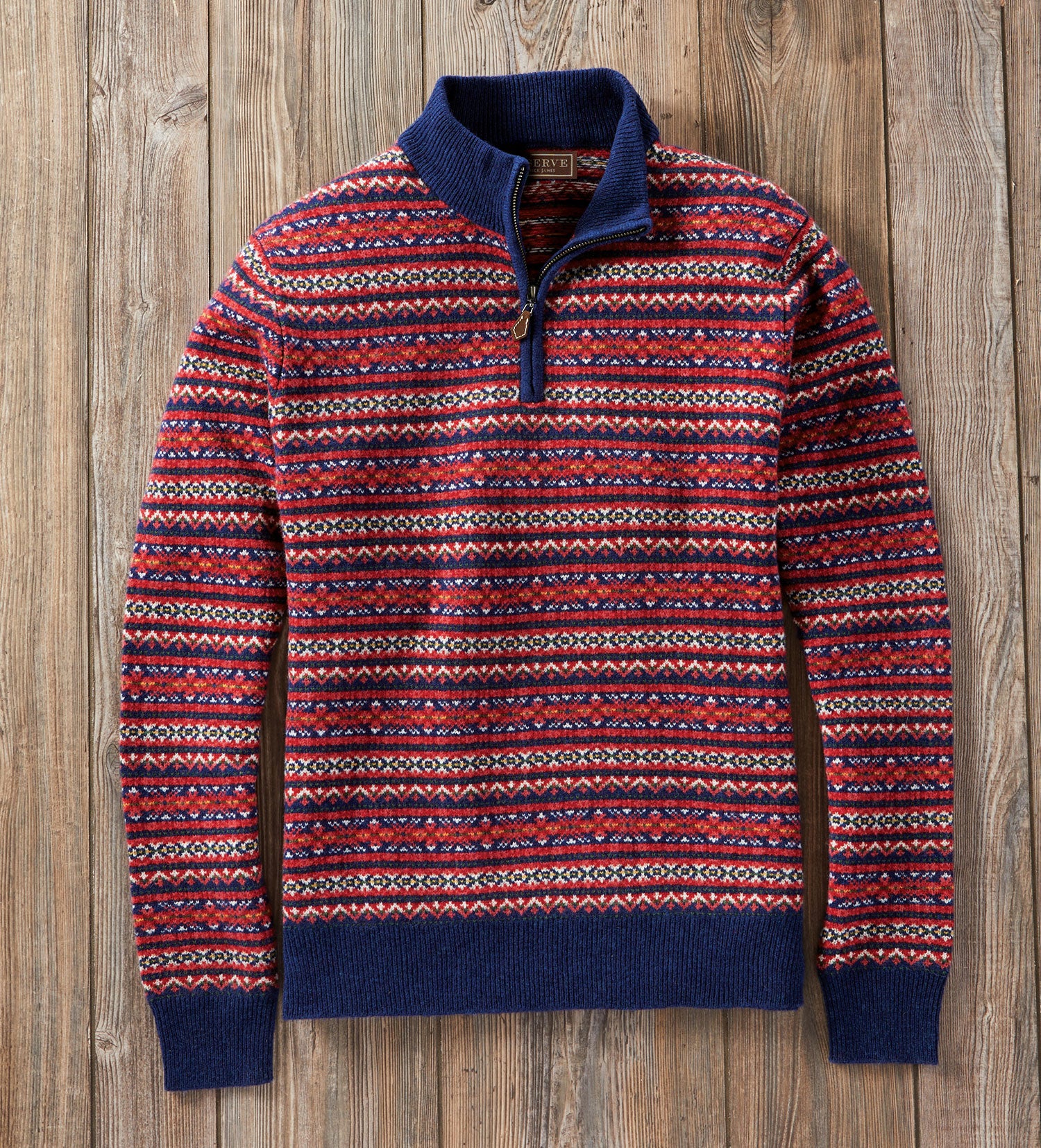 Reserve Fairisle Quarter-Zip Sweater – Patrick James