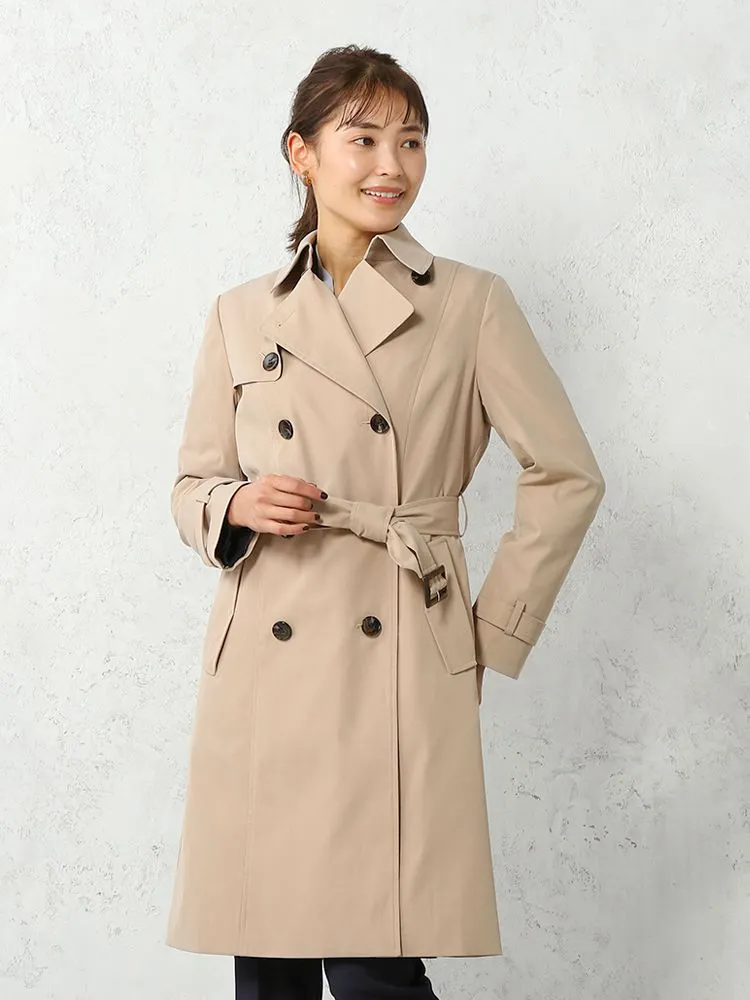 ベージュ 【撥水/花粉がつきにくい】ツイルストレッチ ライナー付