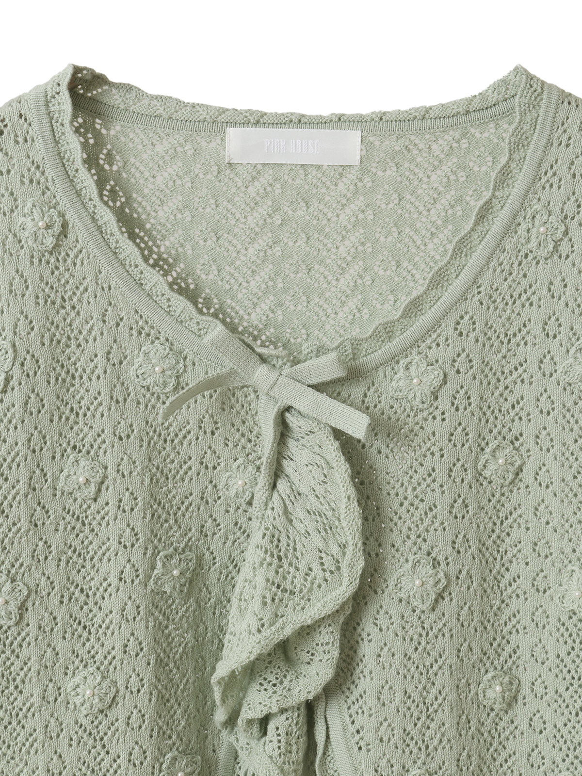 あじさいモチーフ使いニットボレロ｜ピンクハウスオフィシャル